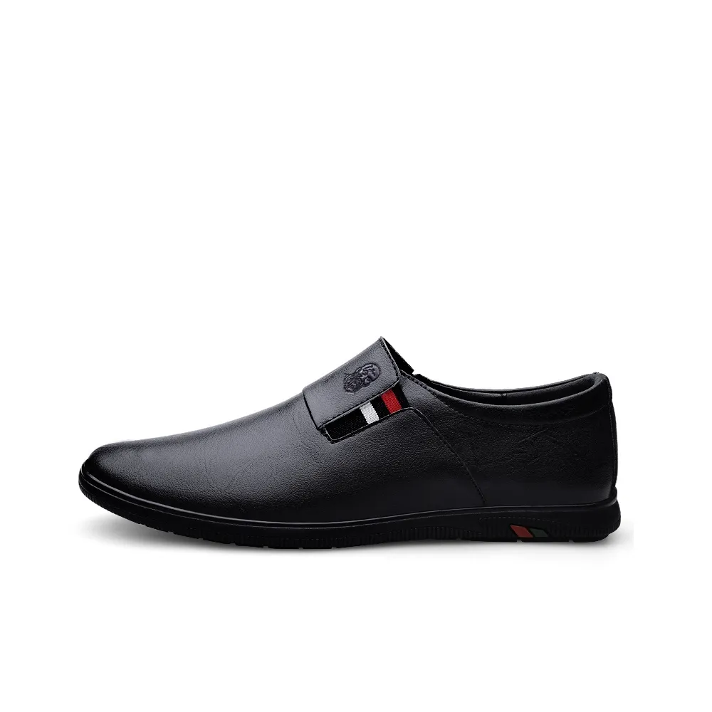 LAORENTOU Dress Shoes Men's Low Top Black/Brown/Blue