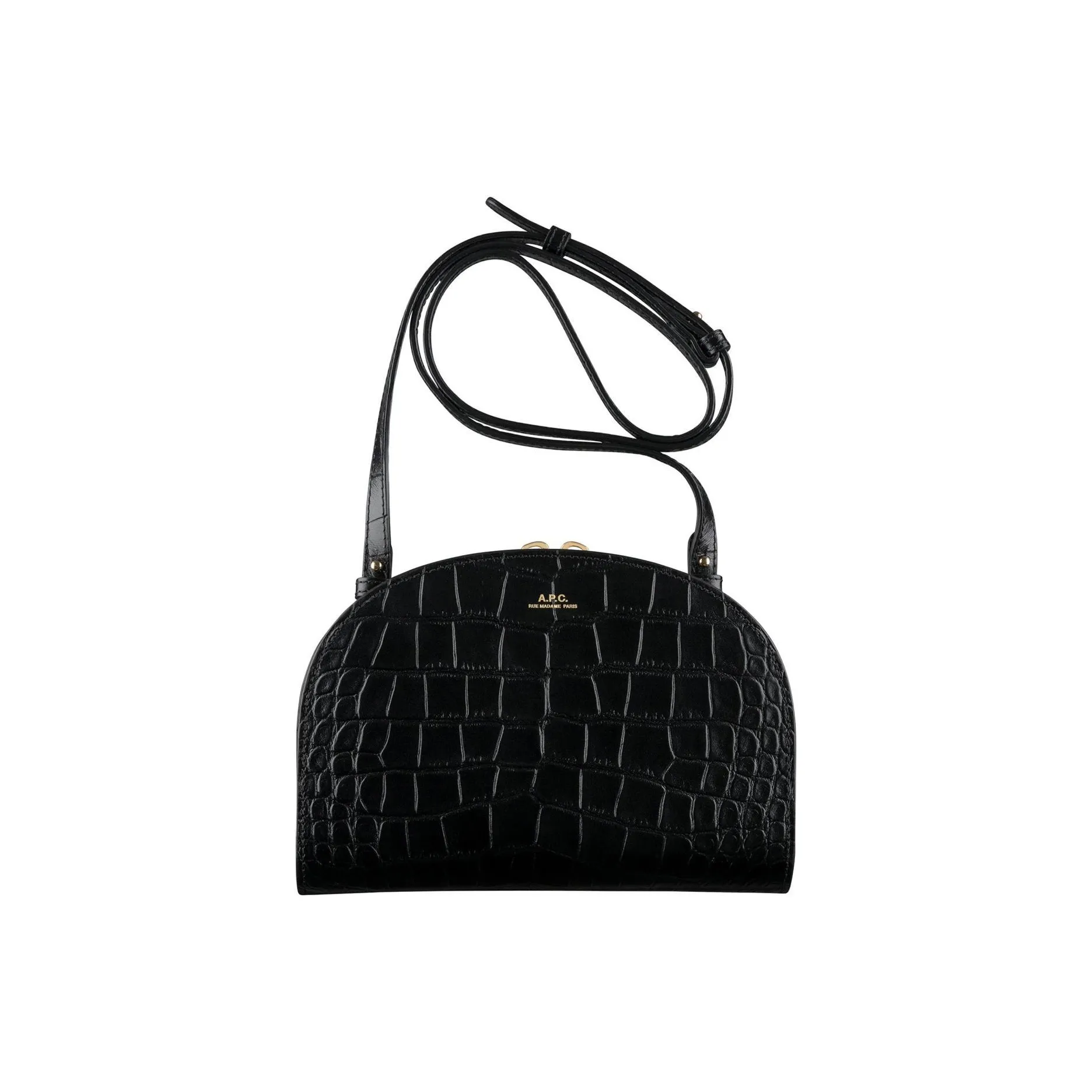 A.P.C Leather Clutch, Crossbody Bag, Shoulder Bag Women's Black