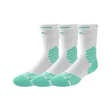 3팩 세트 - Bullfight 허벅지 양말 (화이트 그린)