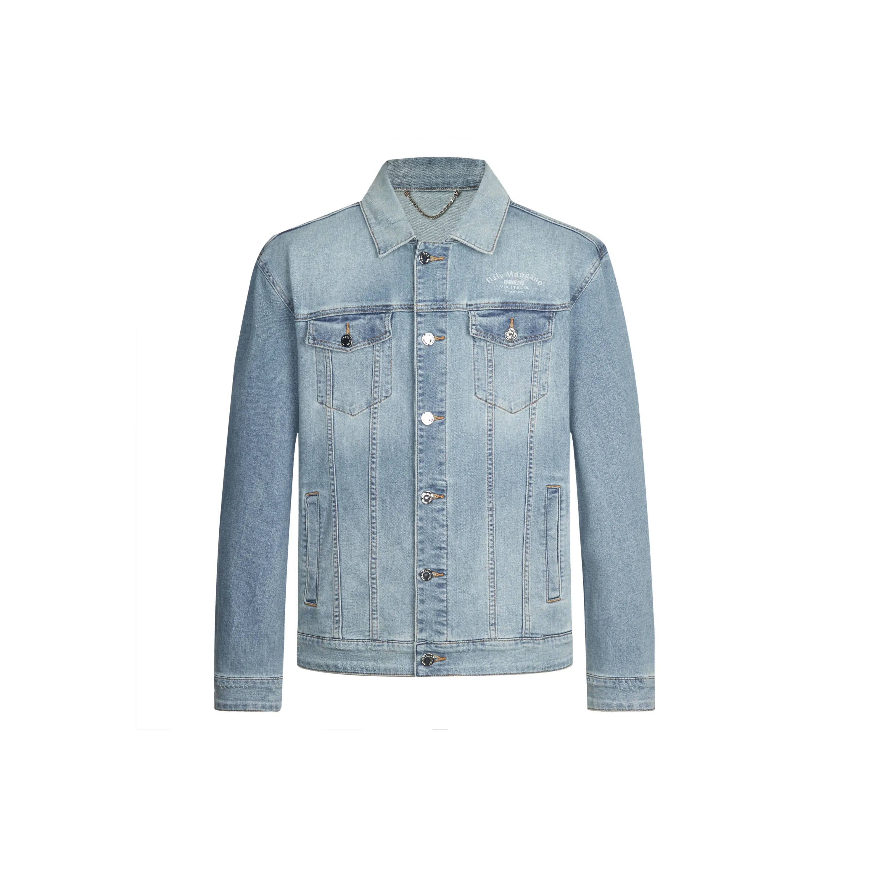 MANGANO Jackets & Coats Men's Denim Blue