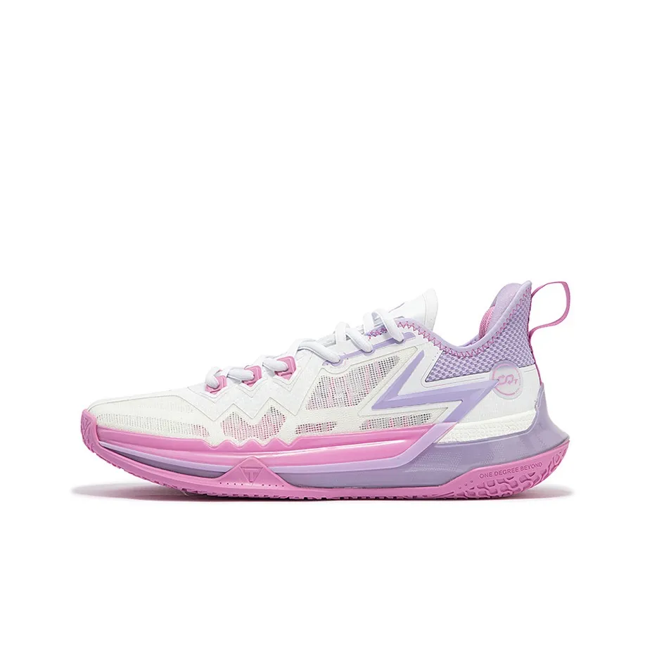 361° BIG3 Future Basketball Shoes Men's Low Top 361 Degrees White/Digital Lavender
