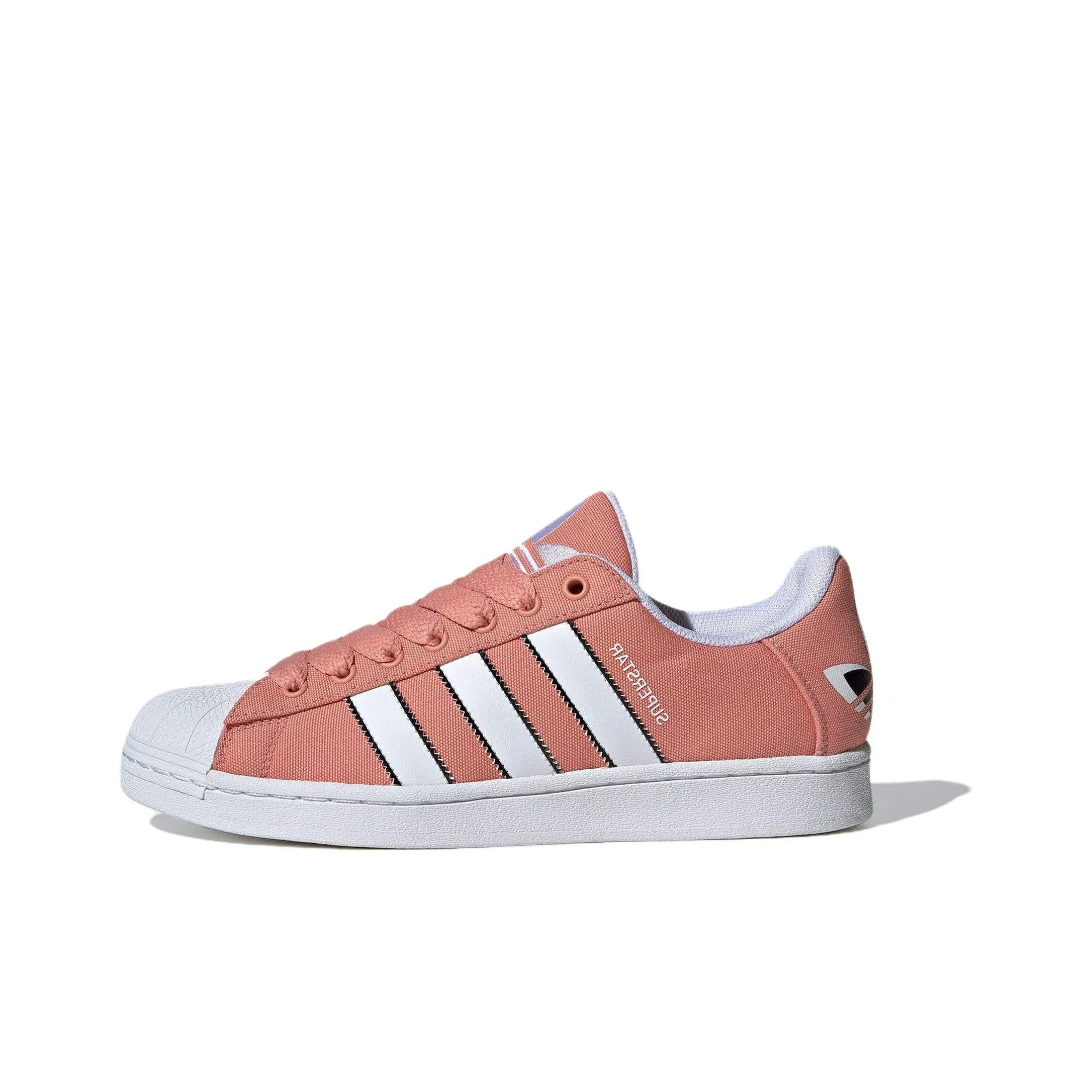 Adidas Originals Superstar Series Low Top Skateboard Shoes Unisex Pink White Black