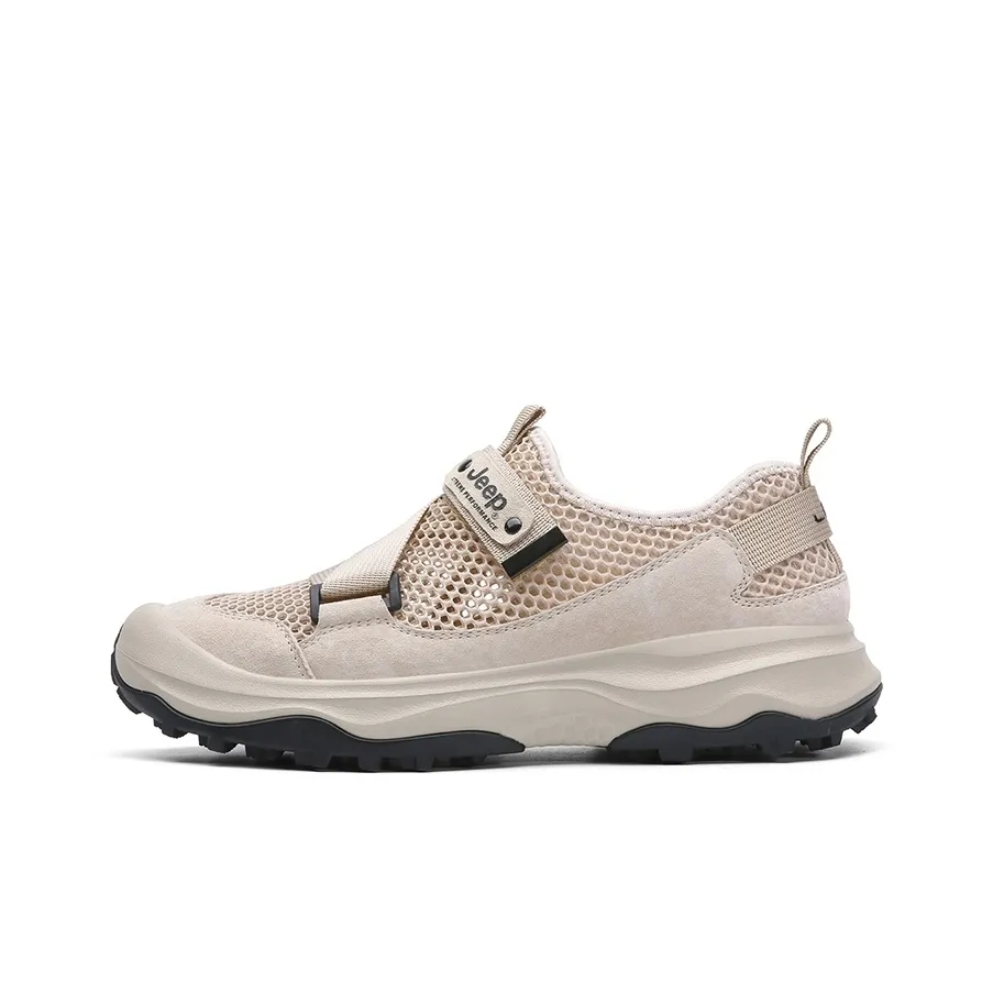 Jeep Low Top Hiking Shoes Men's Sand