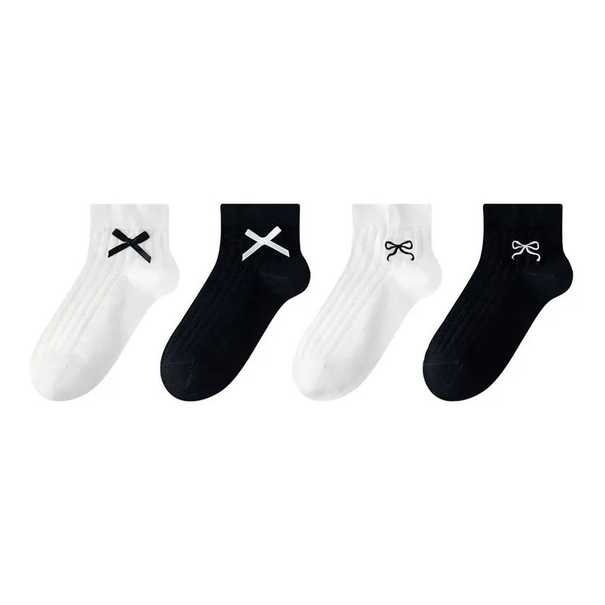AUGUST Mid Calf Socks Women's 4 Pack Assorted