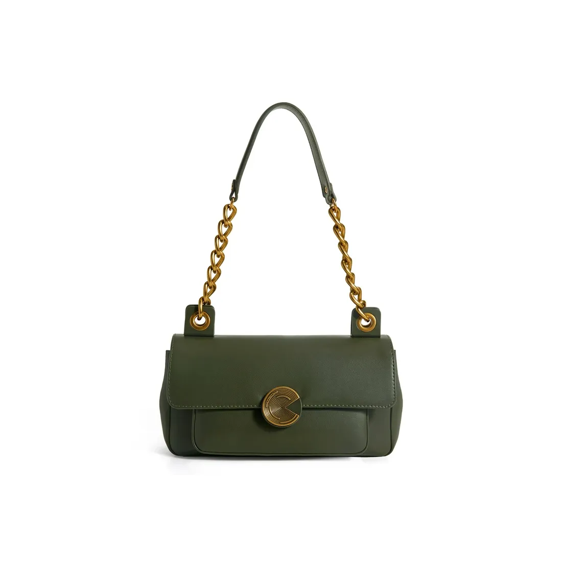 Simedin Сумка через плечо из коровьей кожи Женская Оливково-зеленый Глубокий черный Молочный белый Темный кофейный