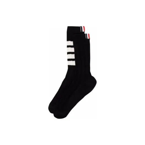 THOM BROWNE 1 шт Черные Женские Носки MID до икры