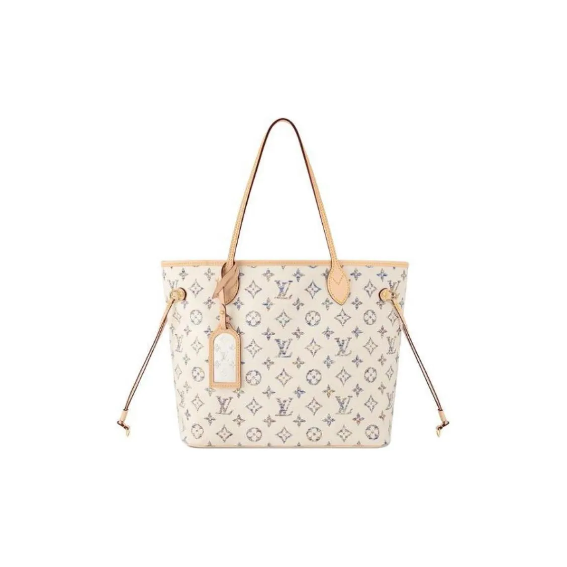 LOUIS VUITTON Neverfull Mm Multicolor Beige
