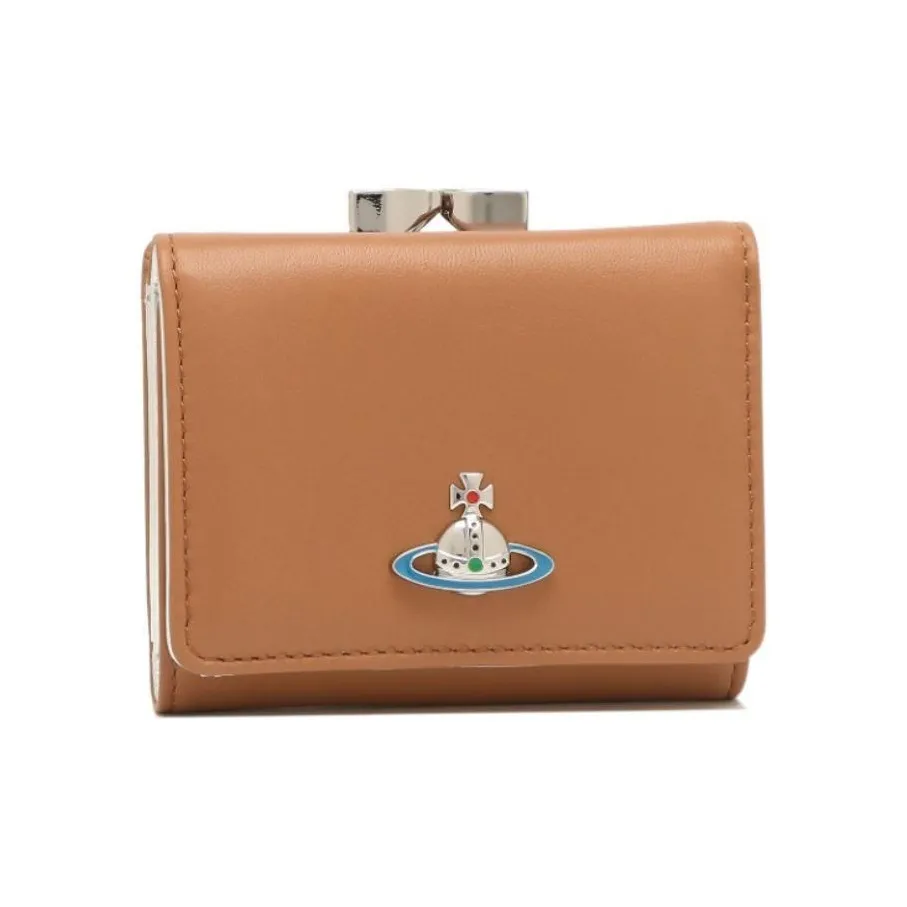 Vivienne Westwood Leather Wallet Small Unisex Brown