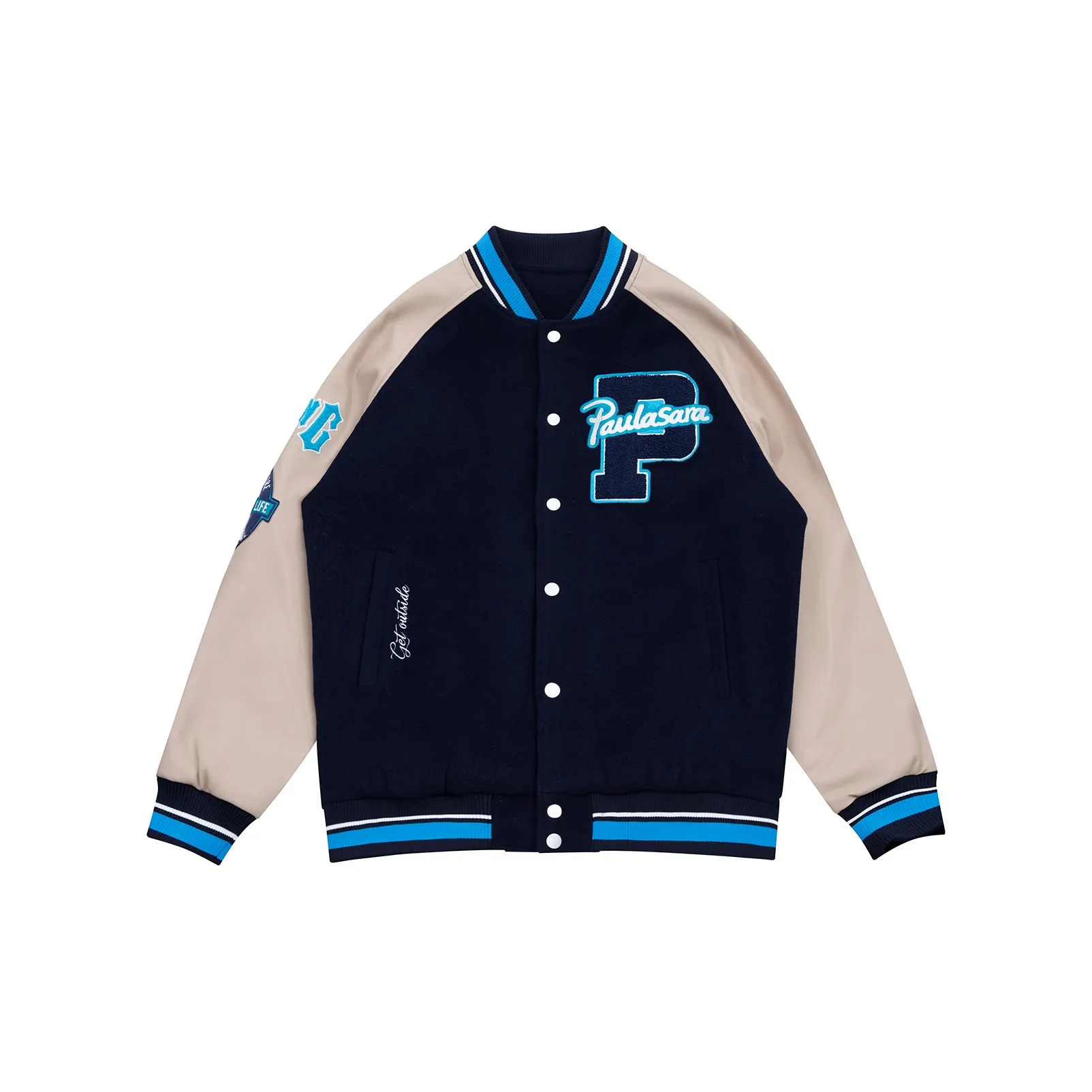 PAULASARA Бейсбольная куртка Унисекс Темно-синий
