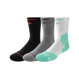 3팩 세트 - Bull - 개 롱 기장 다리 (블랙+그레이+화이트 그린)