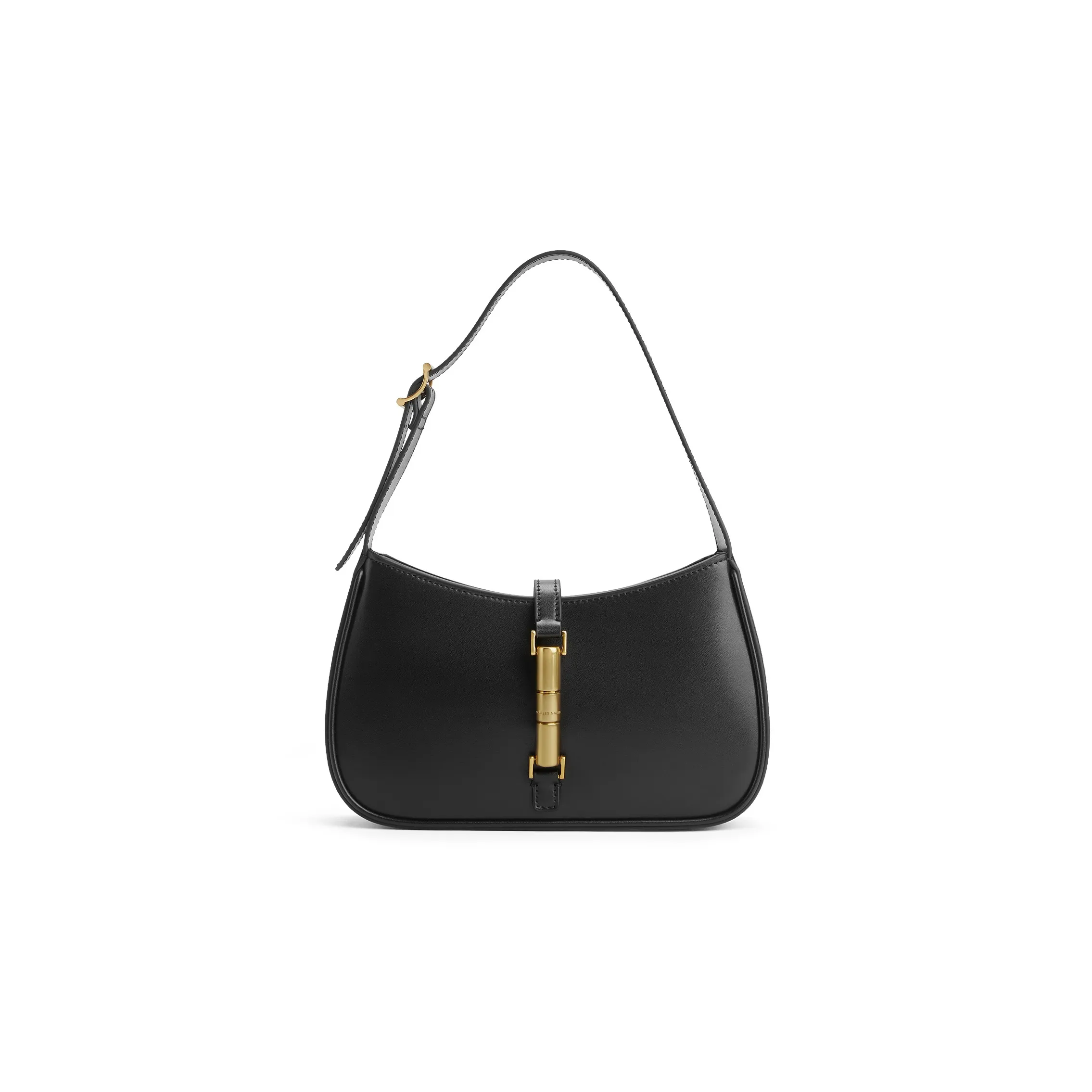 CHARLES KEITH Тисненая кожа плечевая сумка маленькая квадратная сумка женская сумка черный молочно-белый