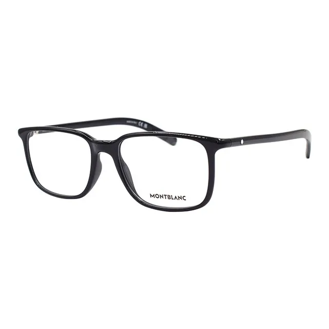MONTBLANC Пластиковая оправа Прямоугольные Оправы для очков Мужские Черные