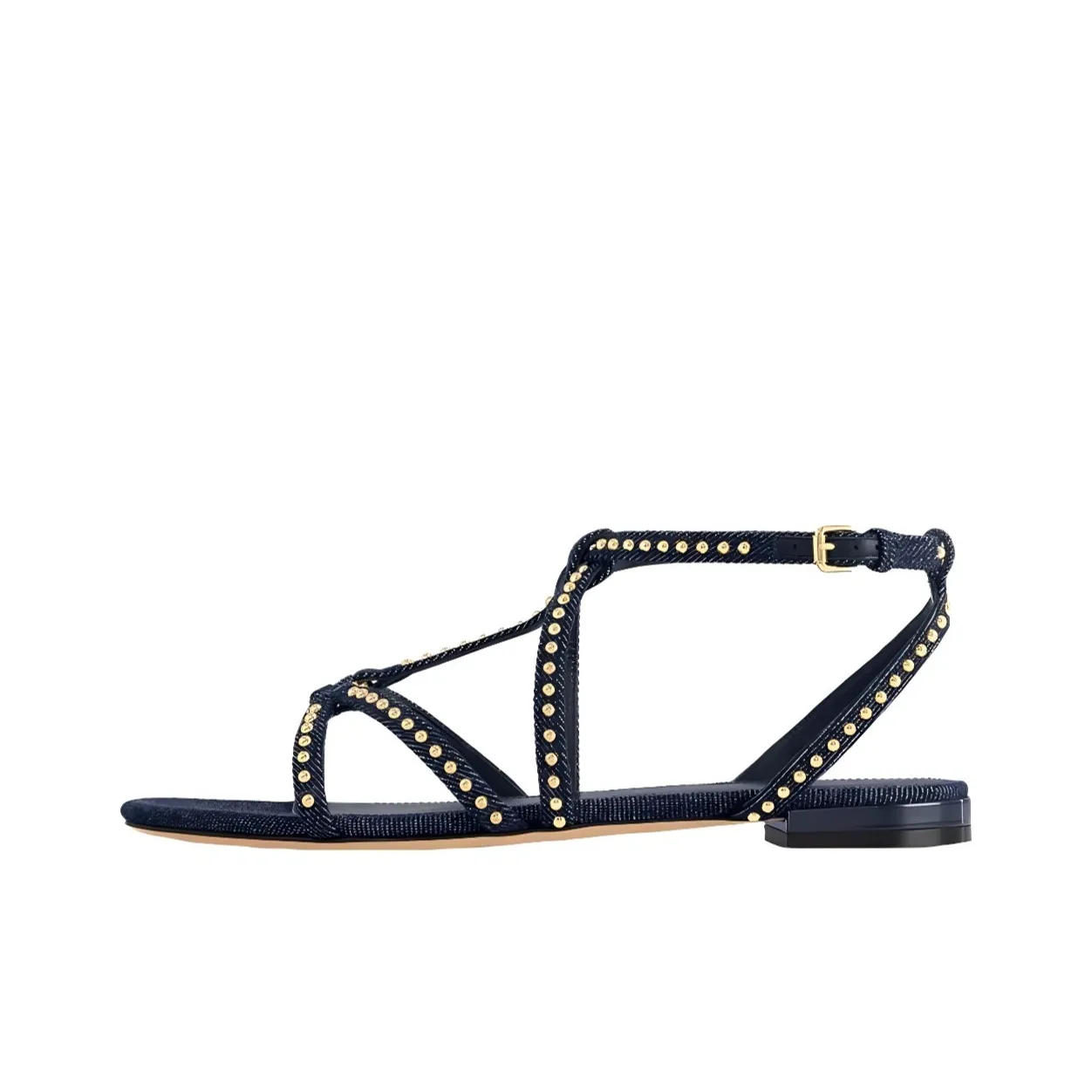 LOUIS VUITTON Stellar One Strap Sandals Women's Dark Blue