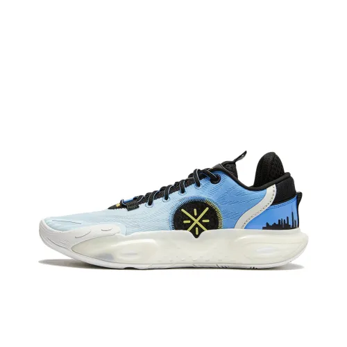 LINING All City 12 Basketball Обувь Низкий Топ Лазурный Синий Мужская