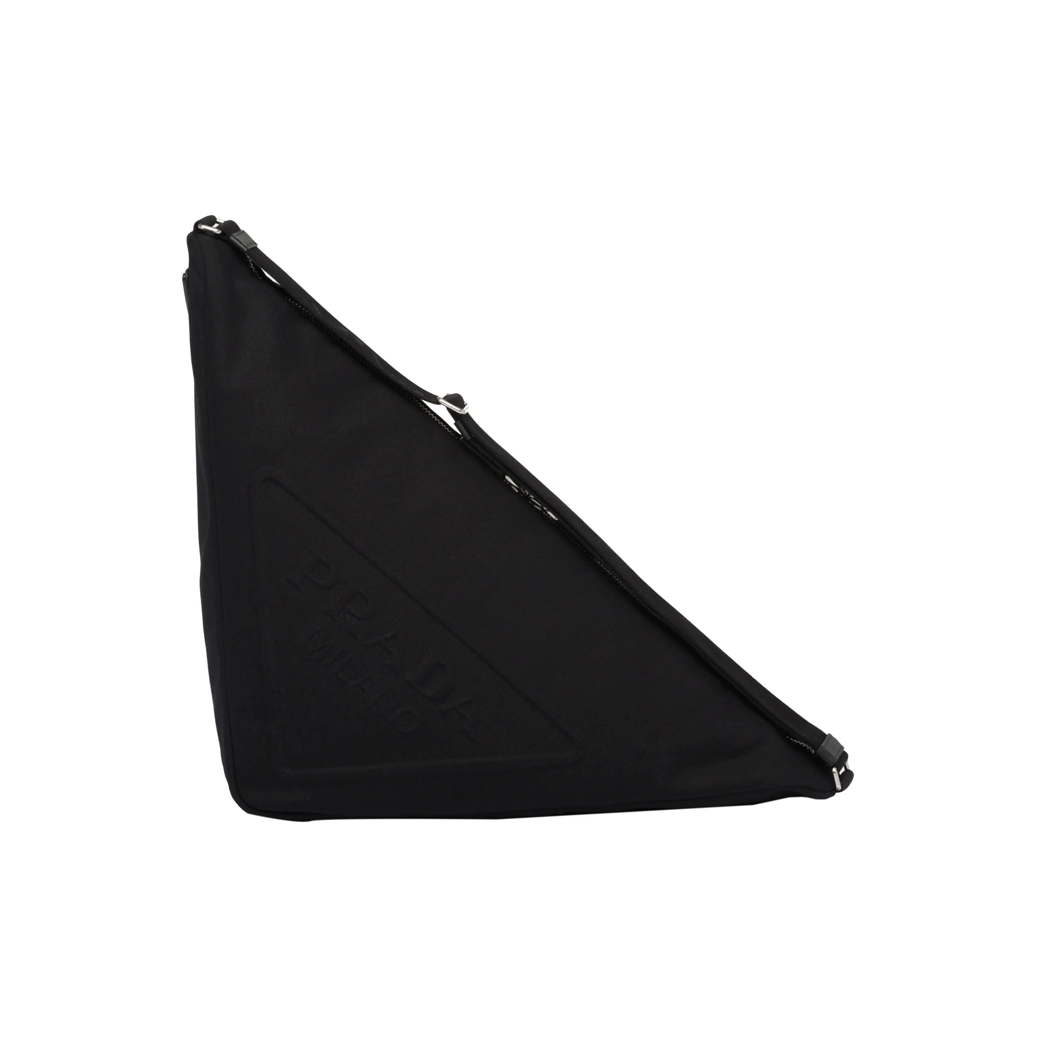 PRADA Canvas Triangle Bag Black