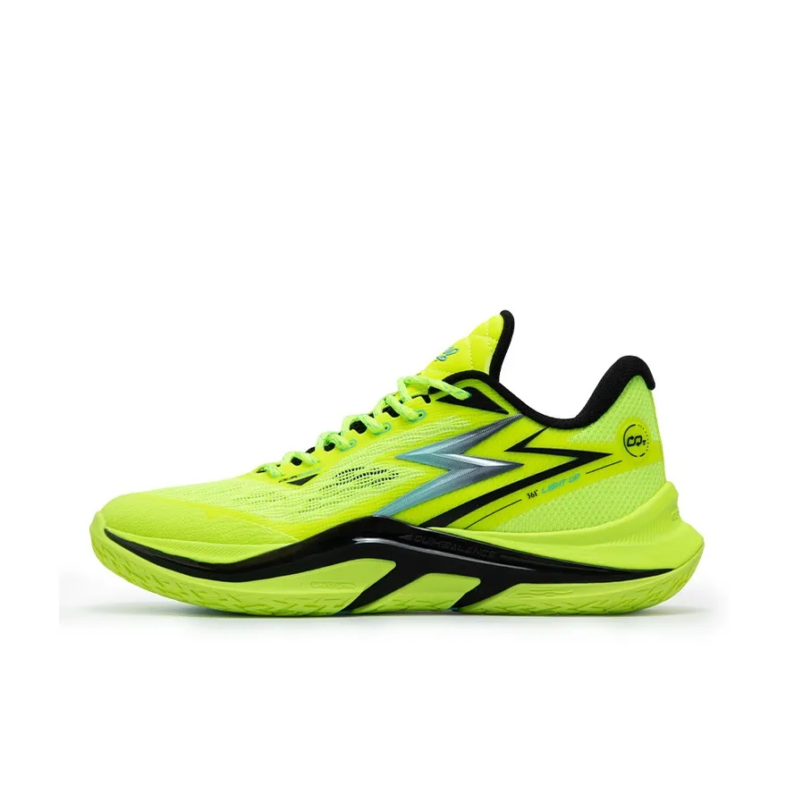361° LIGHT UP 1 Cushioning Anti-Slip Wear-Resistant Breathability Low-Top Running Shoes Men's Solar Yellow