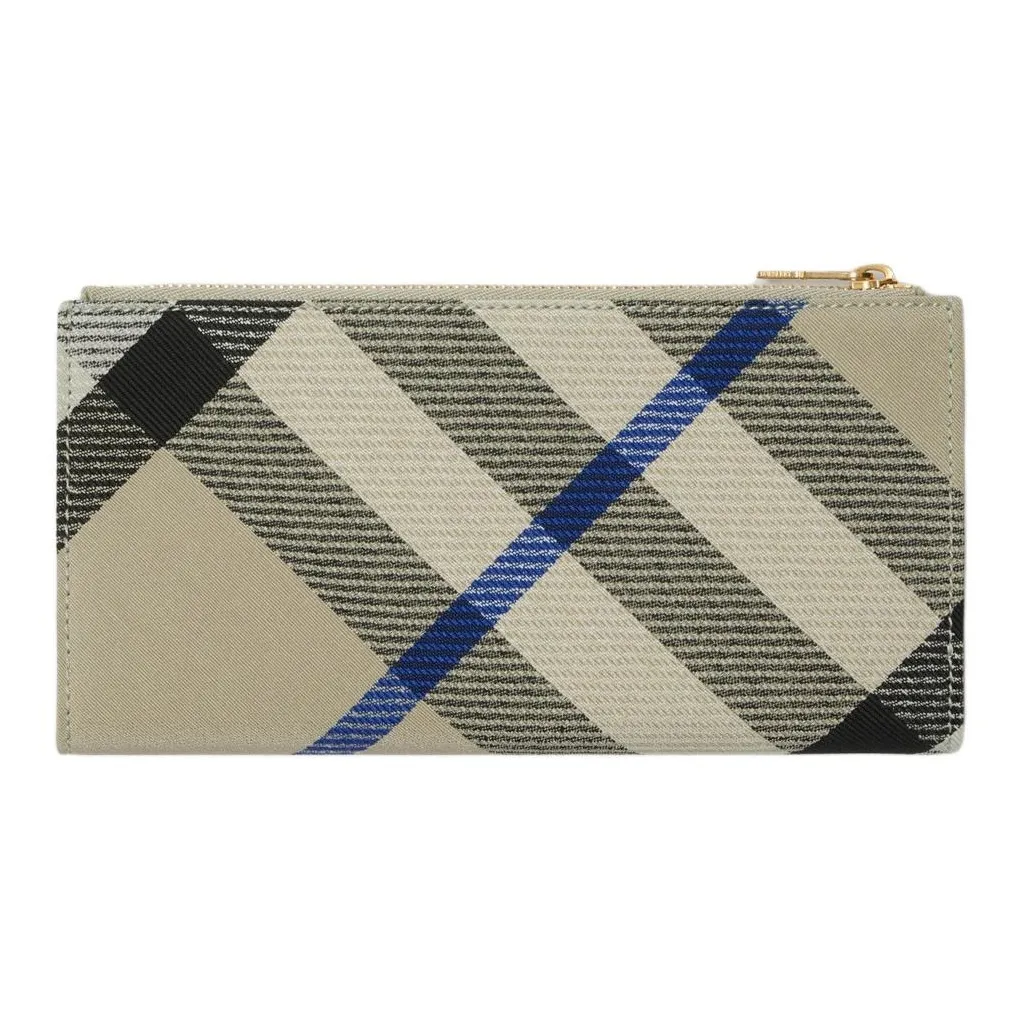 Burberry PU (полиуретан) Кошелек Большой Женский Мох Зеленый