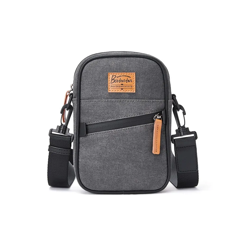 BOSTANTEN Холст с тканью холстовая сумка сумка через плечо плечевая сумка мужская серый