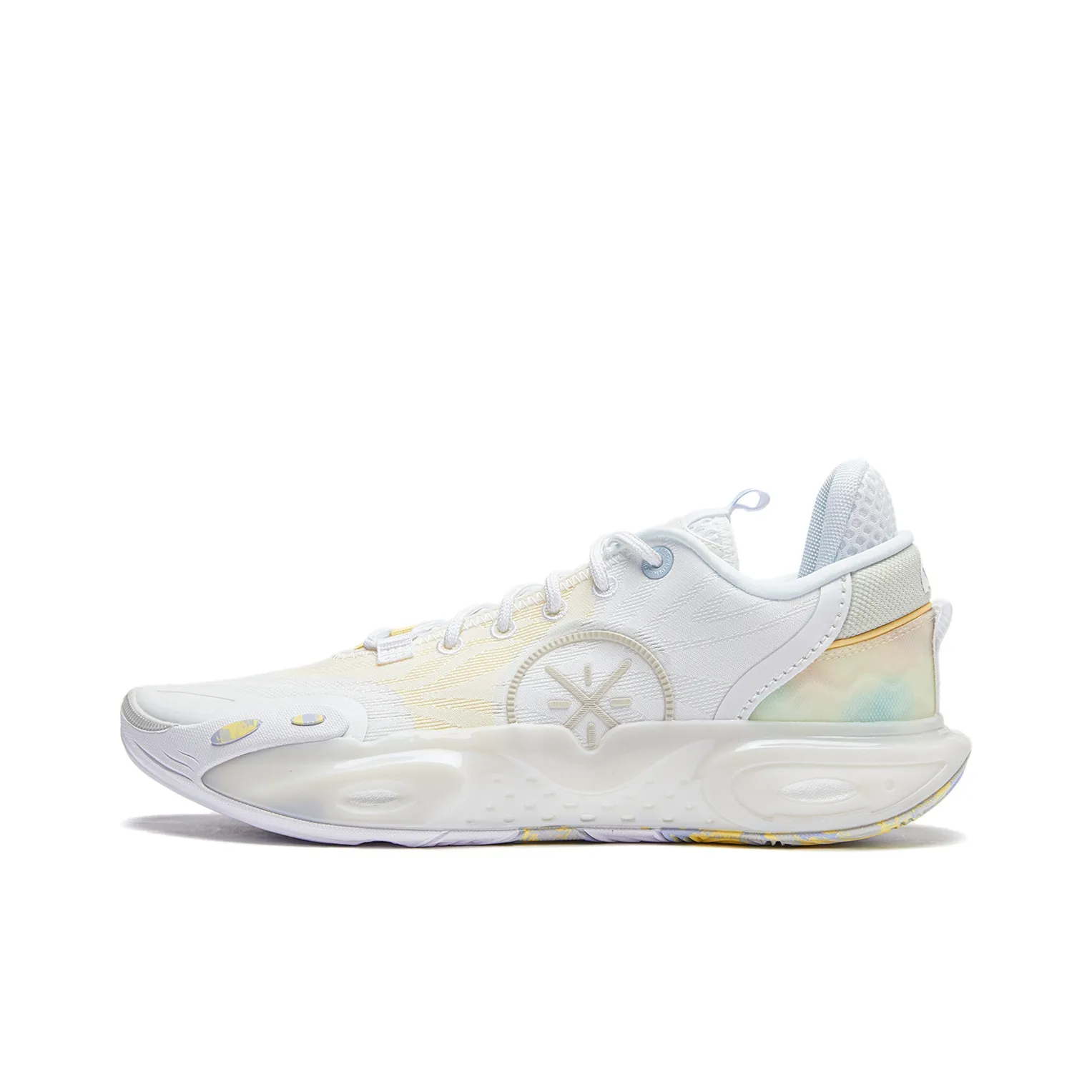 LINING All City 12 Basketball Shoes Men's Low Top Standard White