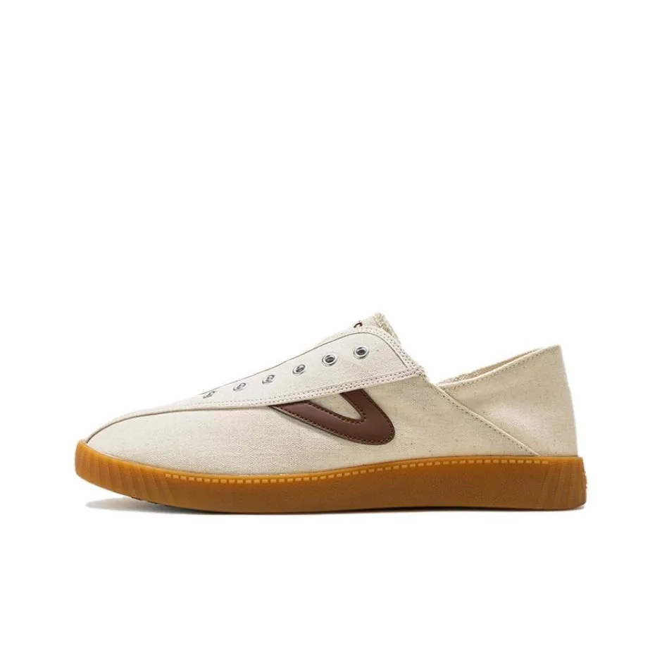 TRETORN Low Top Skateboard Shoes Unisex Light Brown
