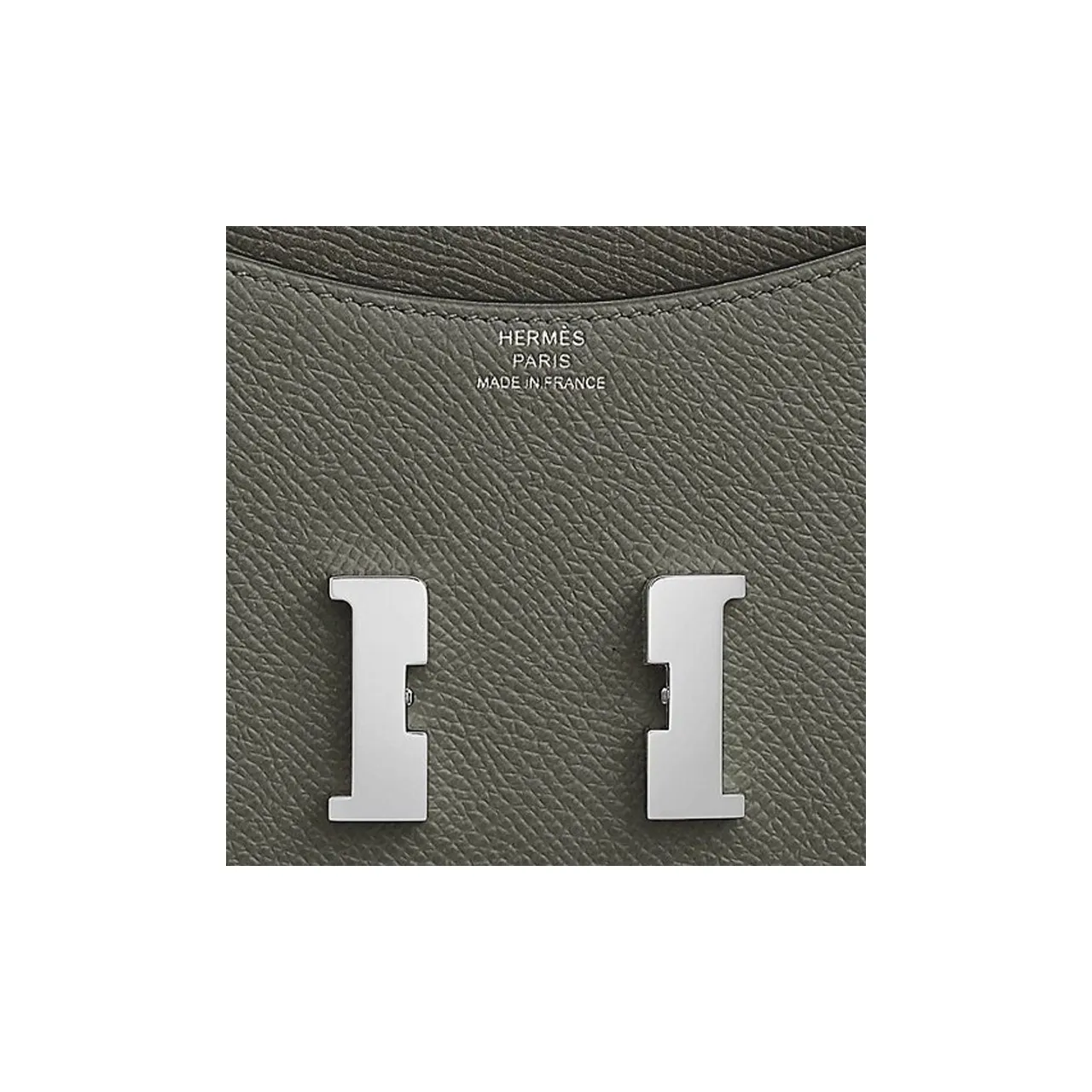 HERMES Constance Slim Epsom Calfskin Clutch Wallet Women's 0L Grismeyer Rain Cloud Gray