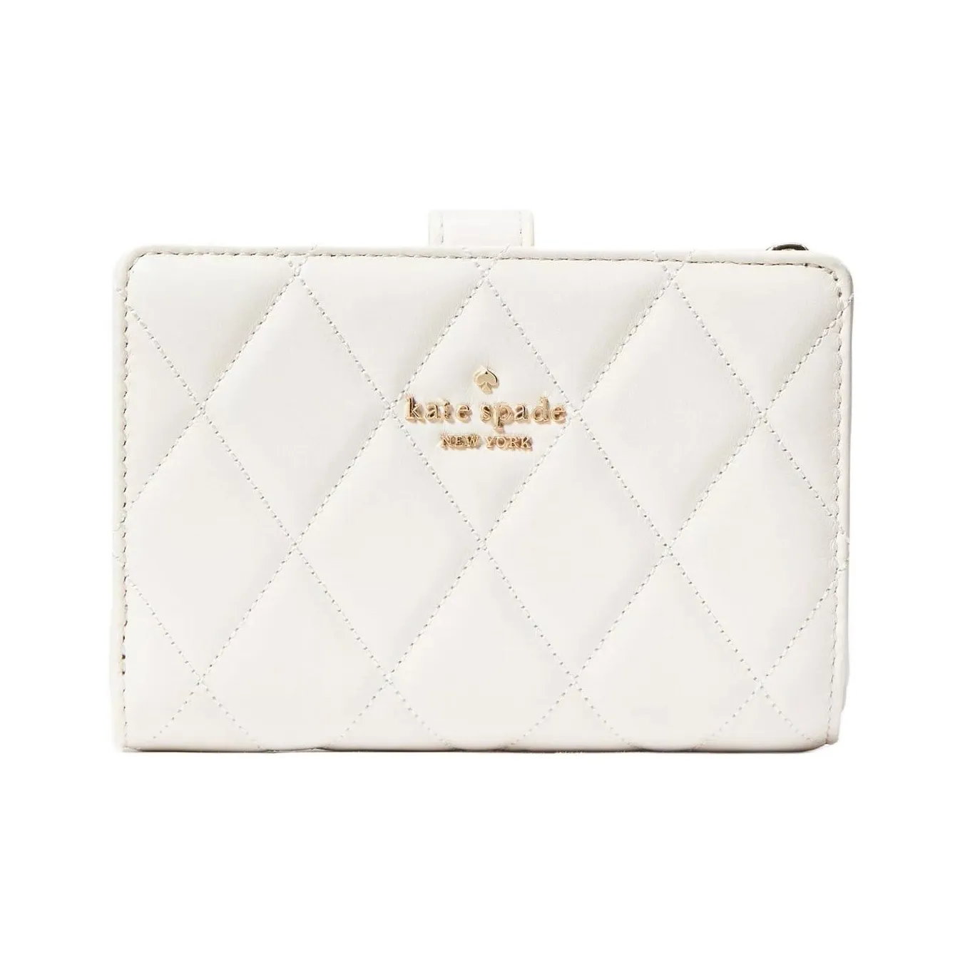 Kate Spade Leather Wallet Medium Size Women's Parchment