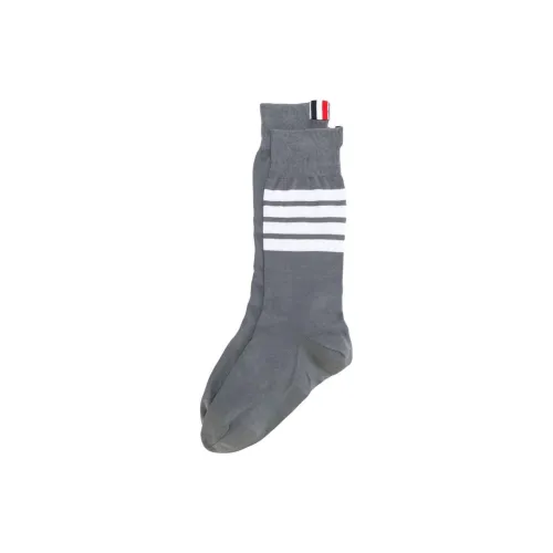 THOM BROWNE 1 шт Средне-серый Женские Носки MID до икры