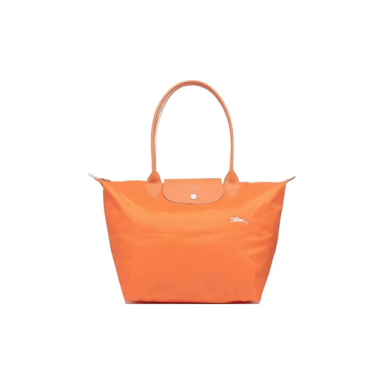 LONGCHAMP Polyamide Canvas With Cow Leather Canvas Bag, Dumpling Bag, One Shoulder Handbag Tubas Women's Orange