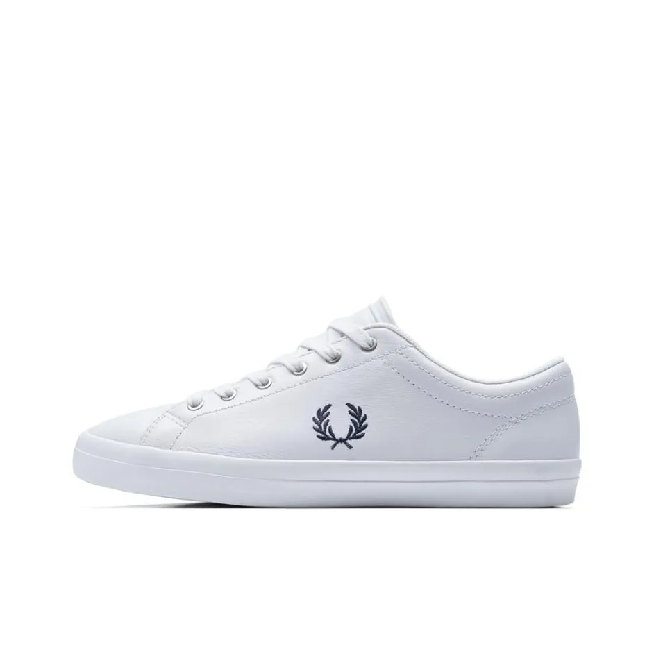 FRED PERRY Low Top Skateboard Shoes Men's White