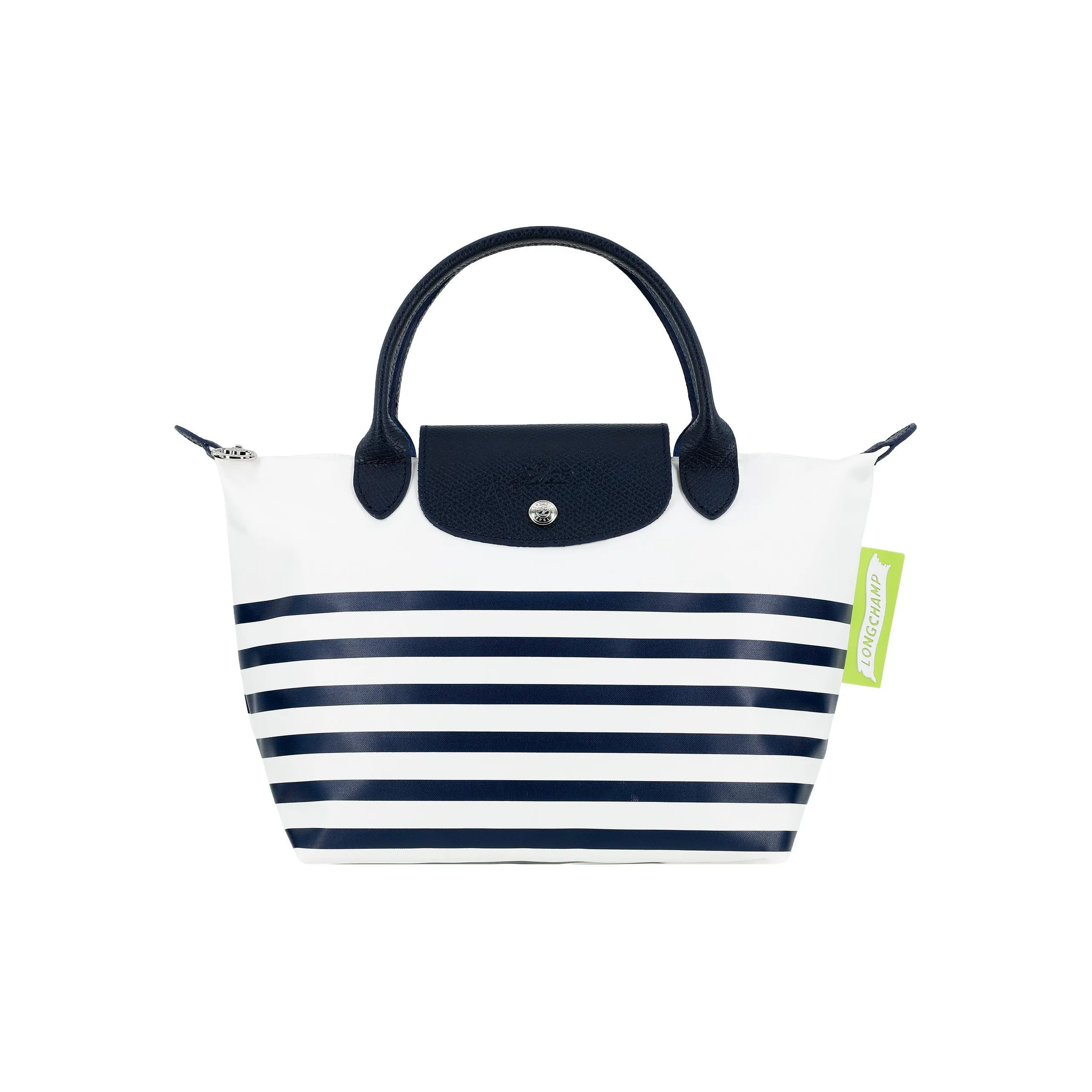 LONGCHAMP Le Pliage Handbags Marine Blue & White