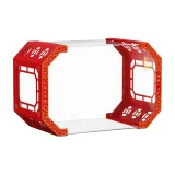 Octagonal 자석 잠금+컷아웃 그리드 디자인 (조립 블록 미포함)