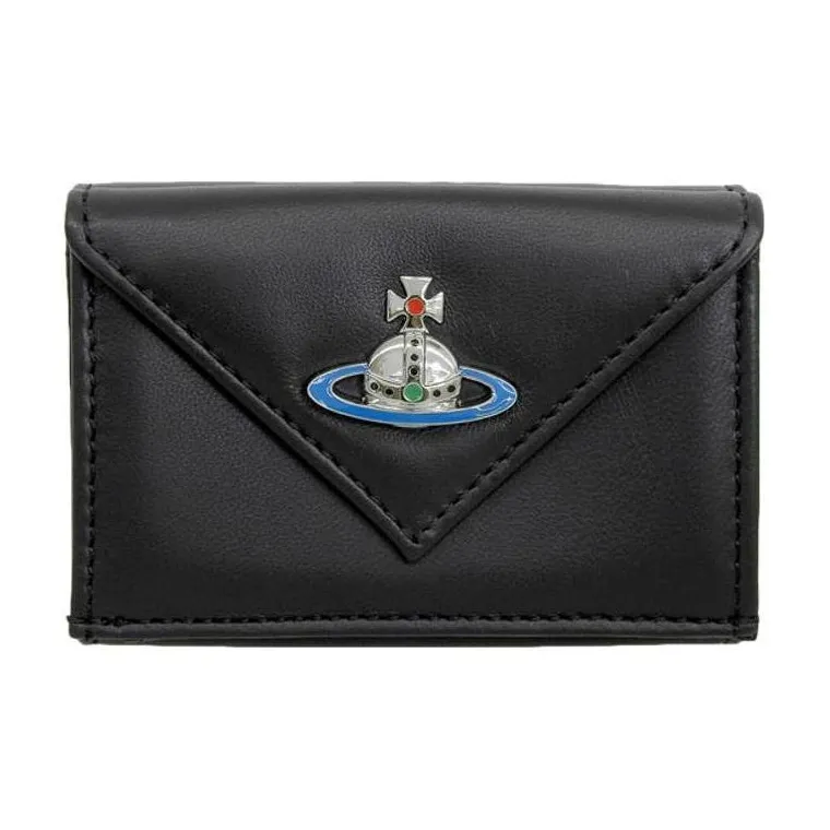 Vivienne Westwood кожа кошелек женский черный