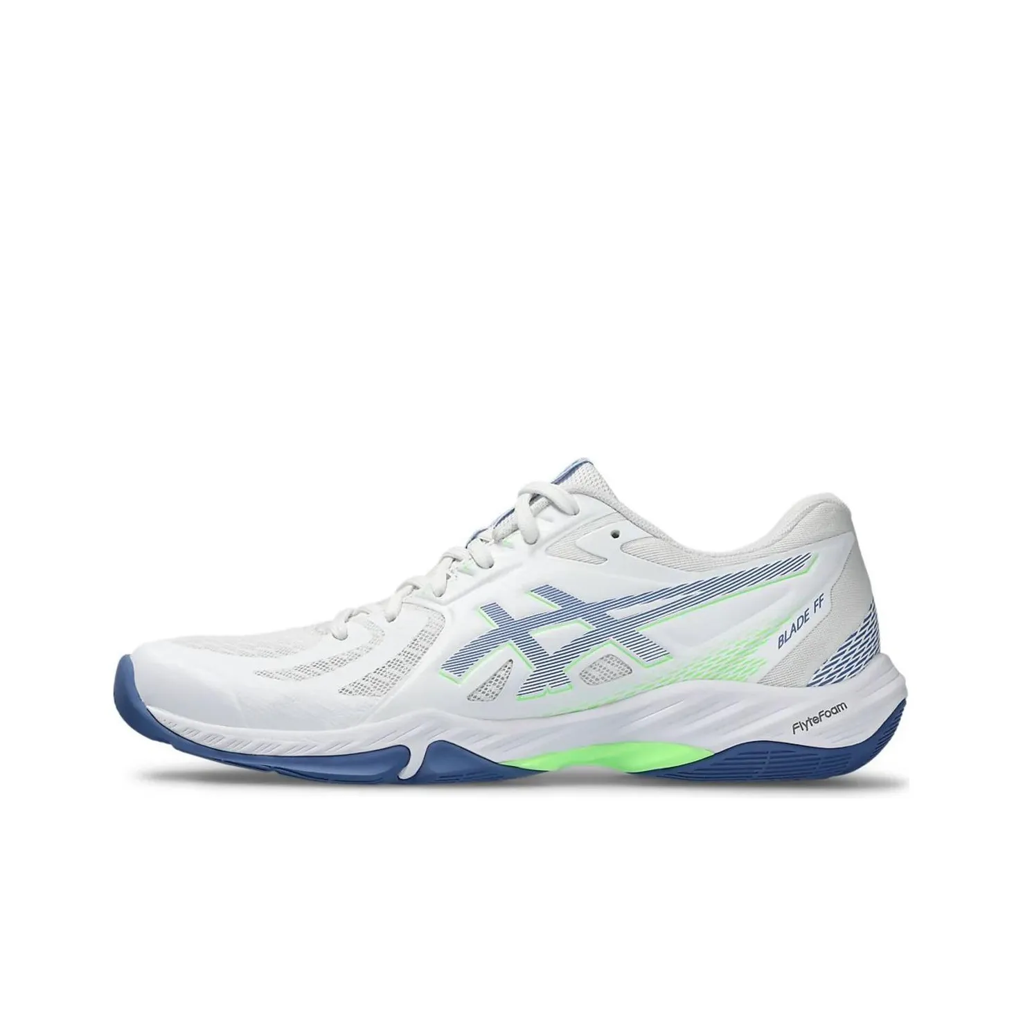 Asics BLADE FF Поддержка Низкий Топ Бадминтонная Обувь Мужская Белый Синий Желтый