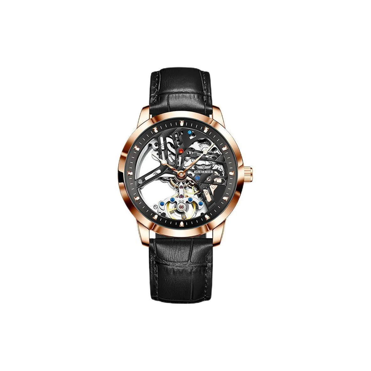 HAEMMER Автоматический механический механизм Мужские часы 45мм*45мм*15мм Скелет