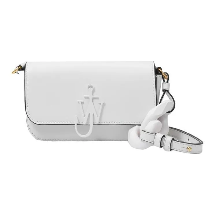 JW Anderson Cow Leather Crossbody Bag, Shoulder Bag Women's White