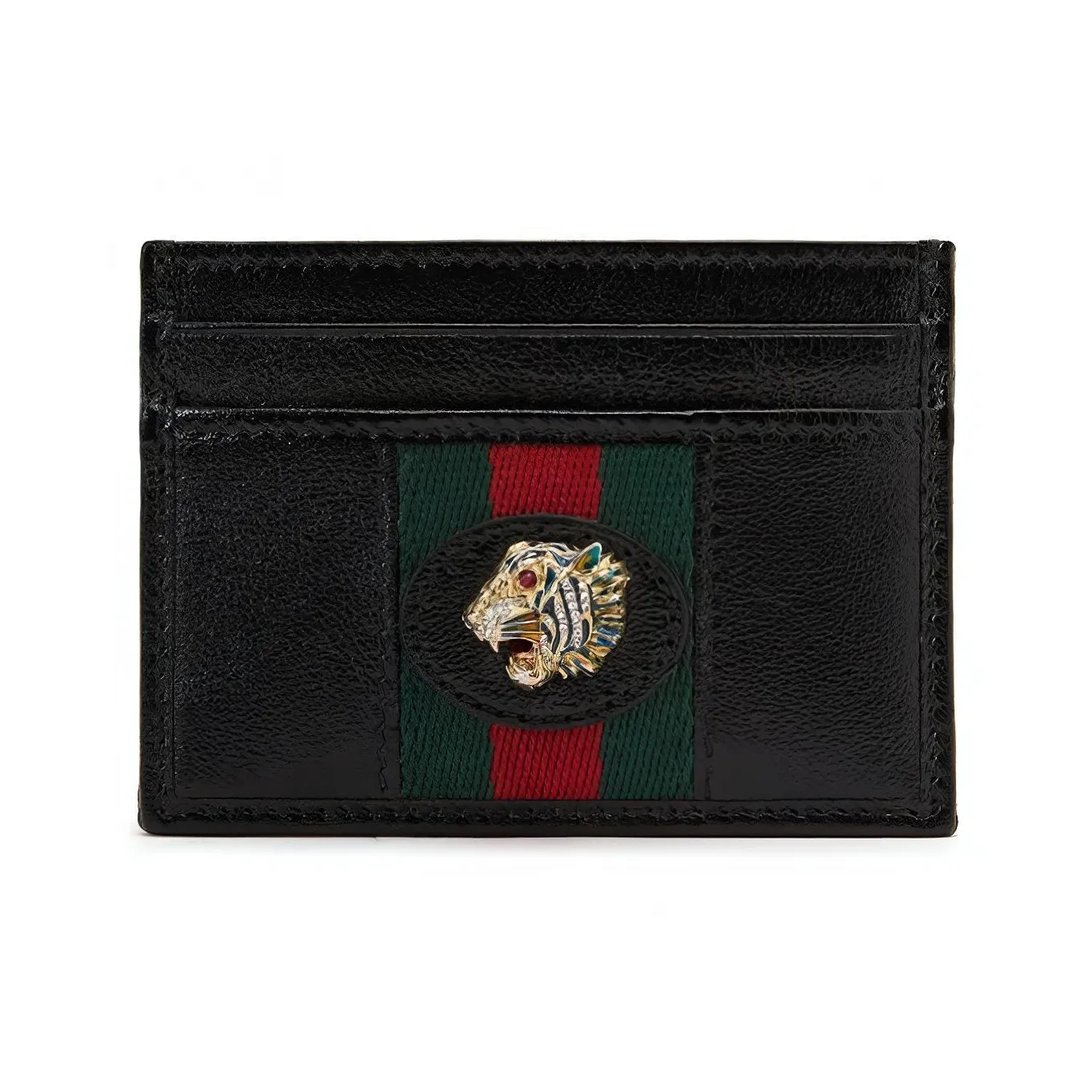 GUCCI Rajah Кожа Держатель для карт Держатель для карт Унисекс Черный