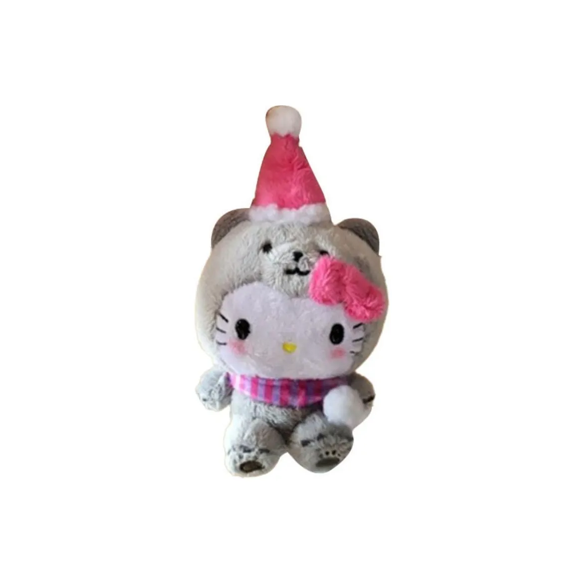 Санрио 23 Christmas Collection Серый Hello Kitty Кукла Плюшевая Подвеска 15 см Высота