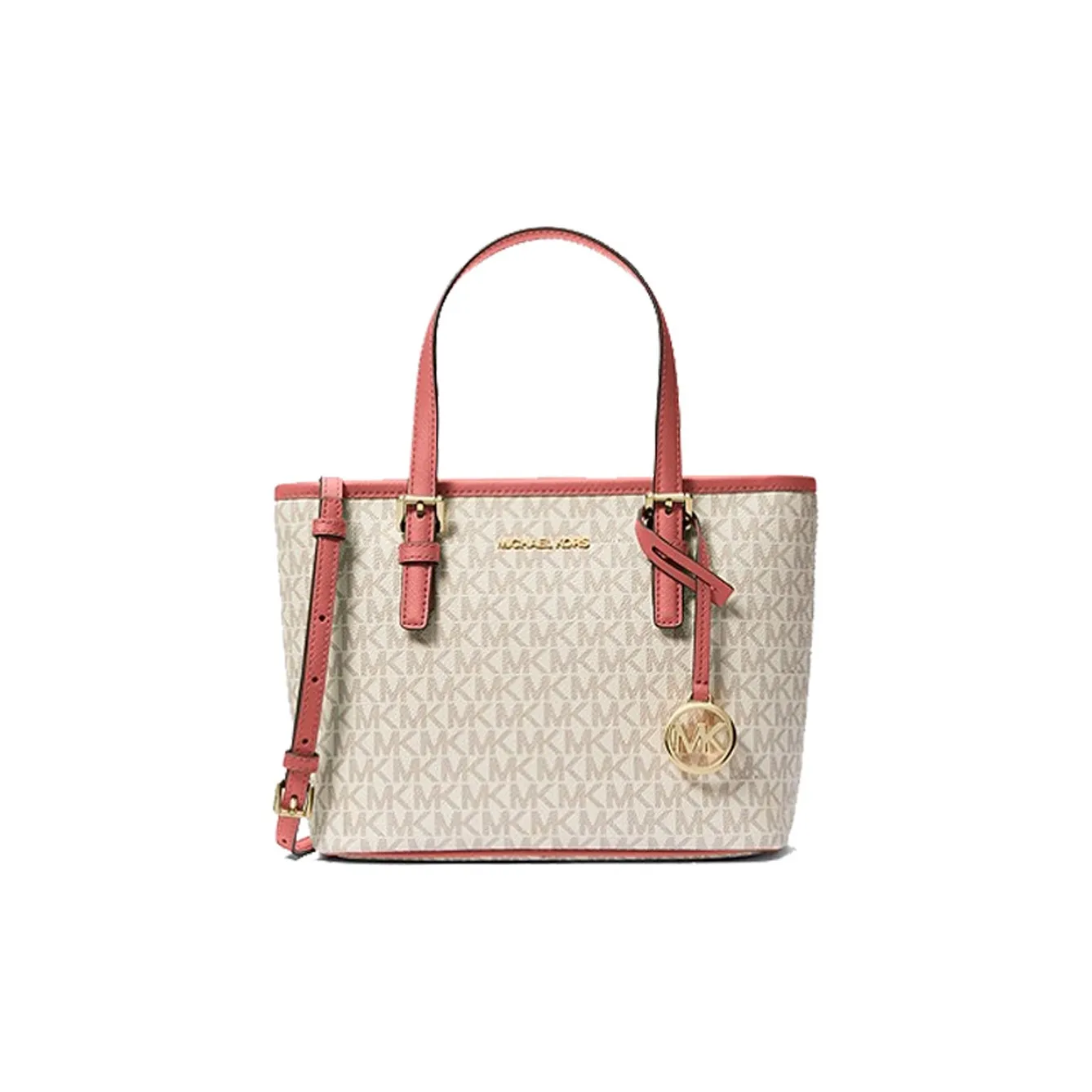 MICHAEL KORS Холст Тоут Сумка Сумка для покупок Сумка через плечо Сумка для женщин Ванильный белый