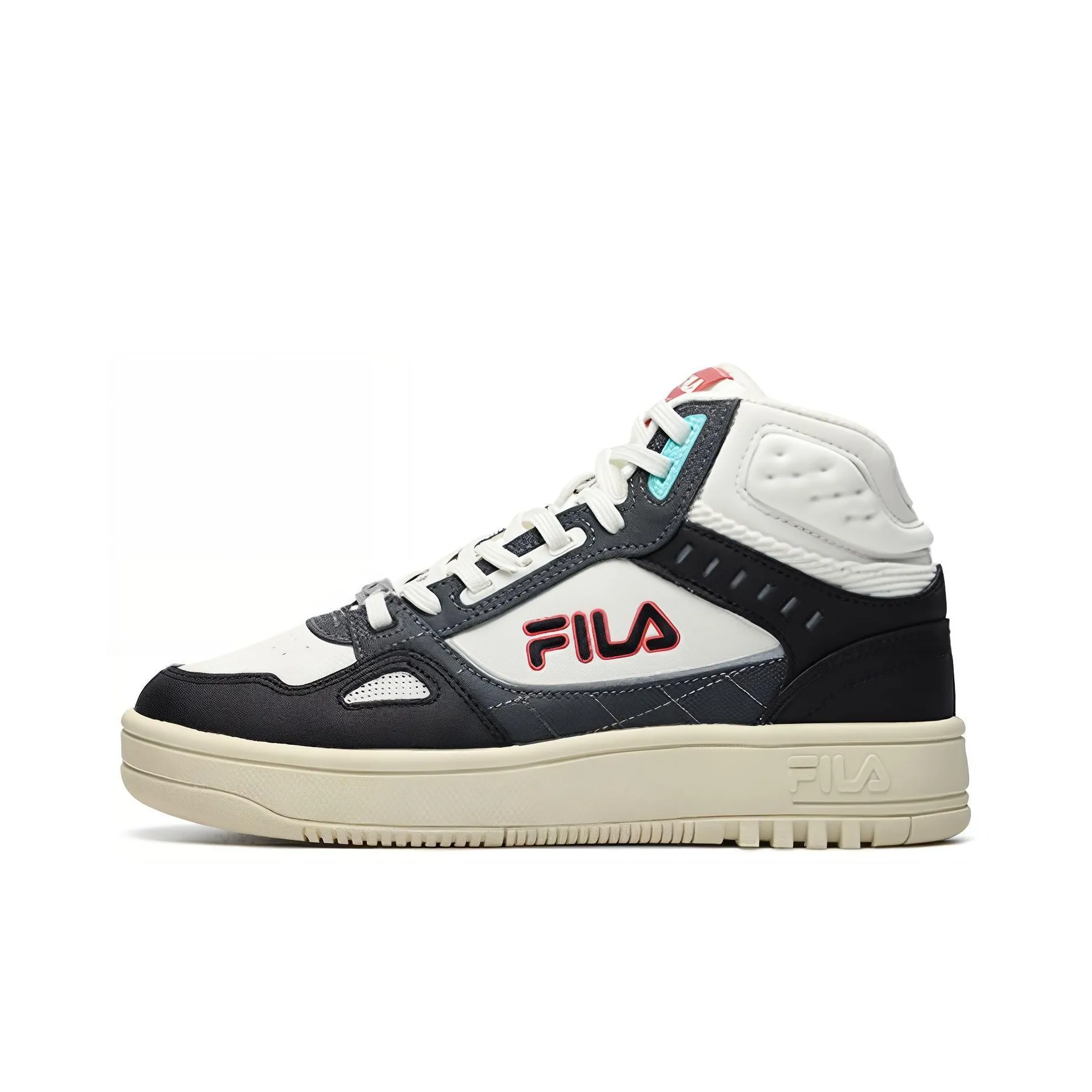 FILA Glory MID High Топ Винтажные Баскетбольные Кроссовки Женские Черный Белый