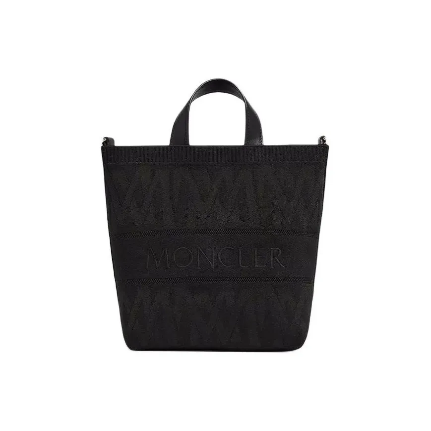 Moncler Logo Embroidered Knit Tote Bag