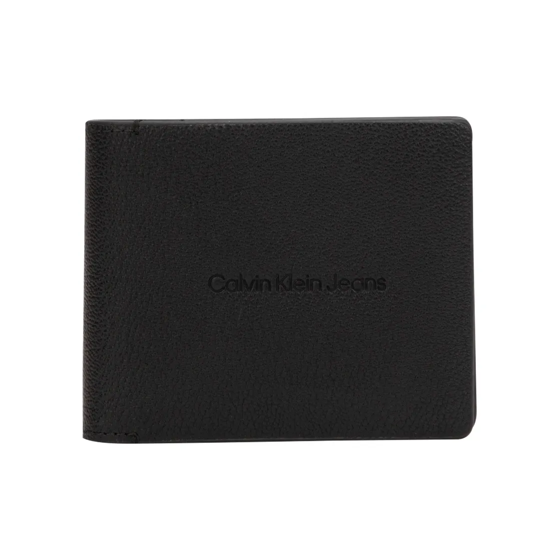 CALVIN KLEIN Cow Leather Wallets Card Holders Men's Space Black