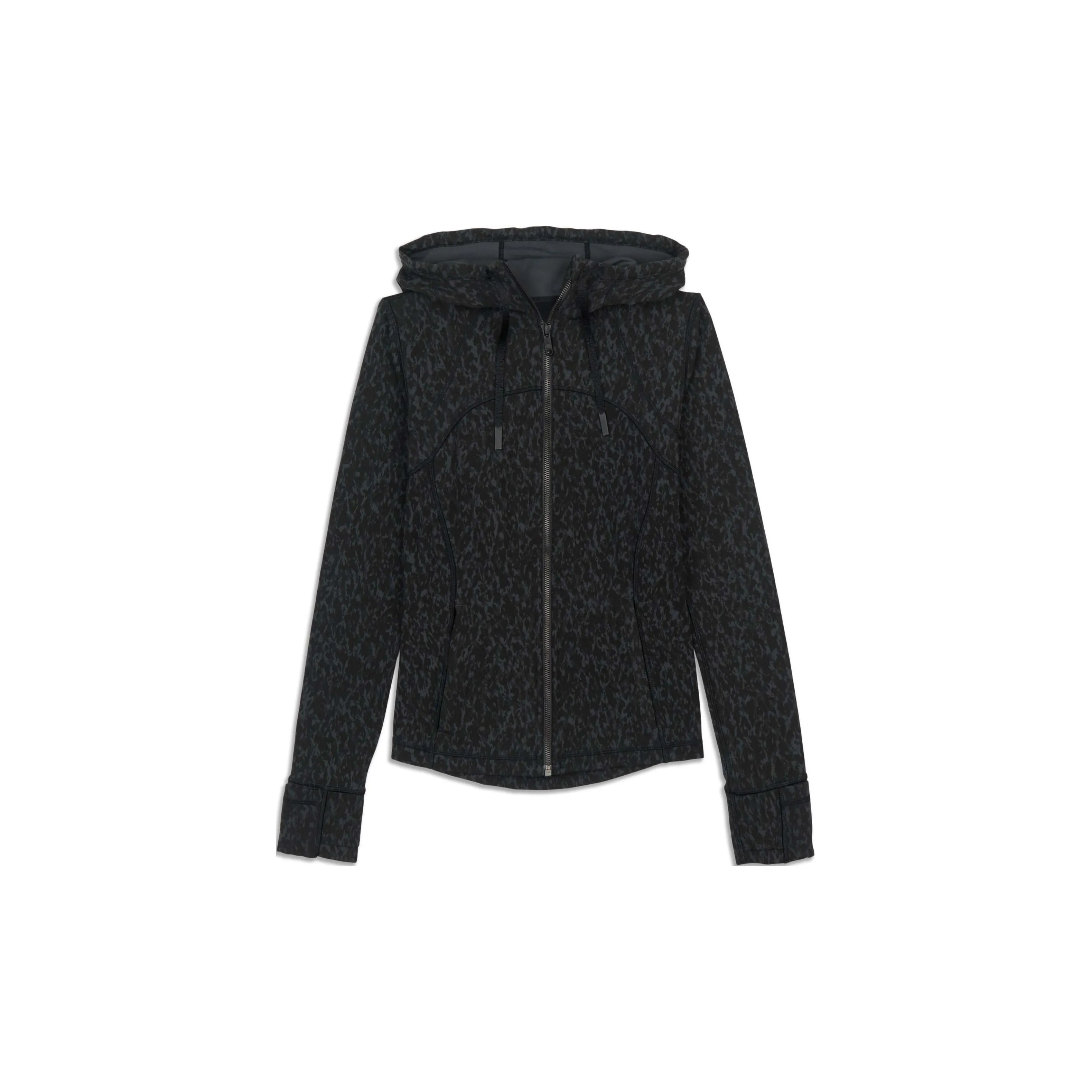 Lululemon Define Jackets & Coats Women's Black Gray Leopard Print