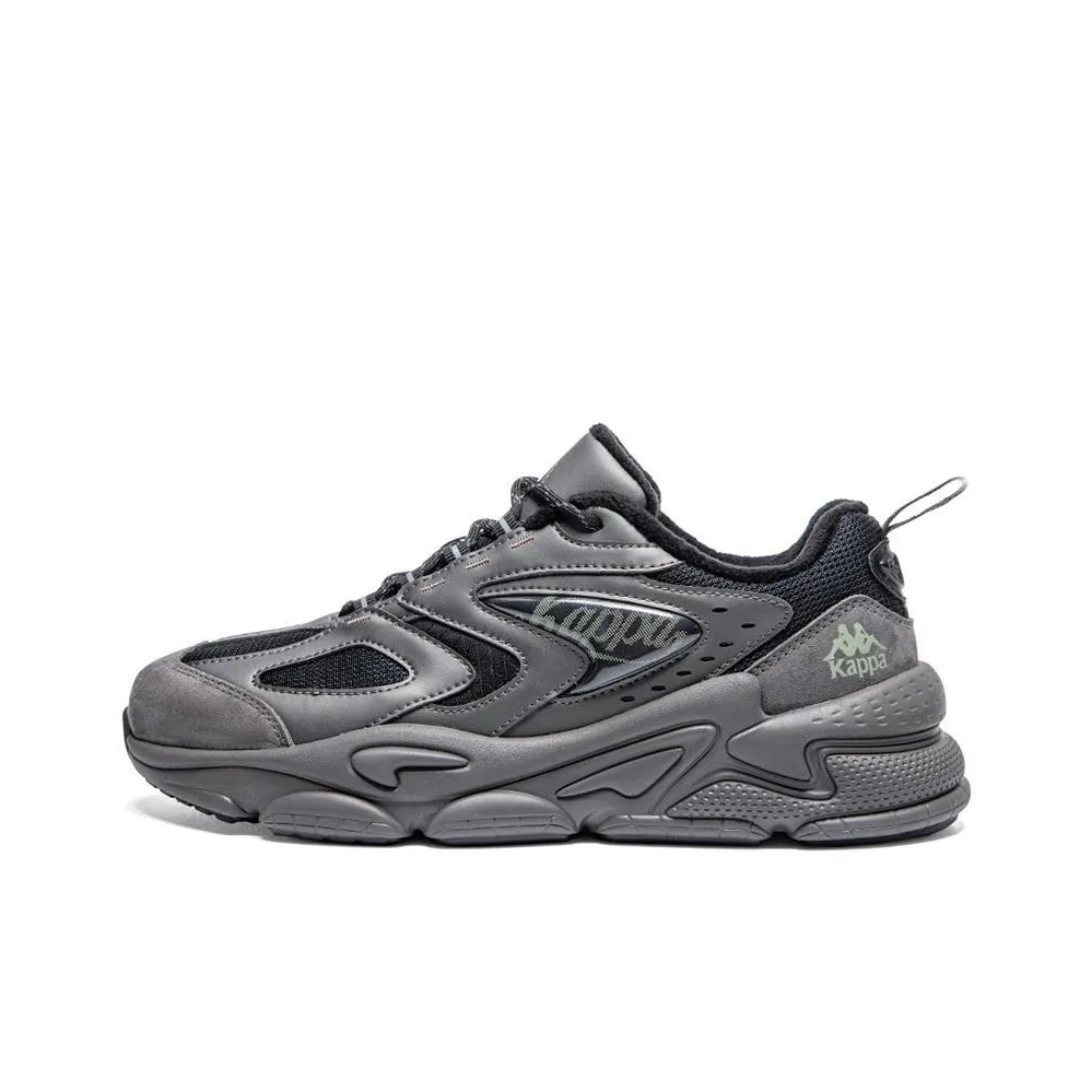 KAPPA Высота Увеличивающая Устойчивая к истиранию Легкая Дышащая Противоскользящая Низкий Топ Подошва Кроссовки Унисекс Черный