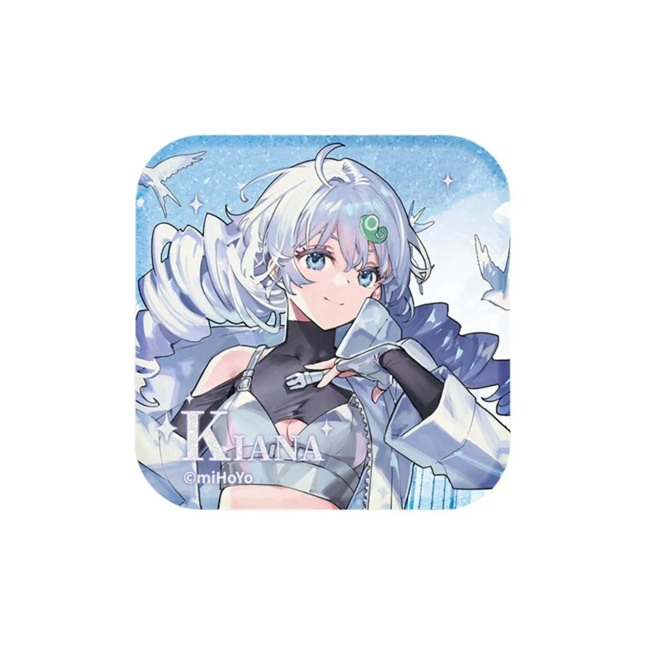 MIHOYO Guns Girl Z 10 Year Promise Collection Square Tinplate Badges