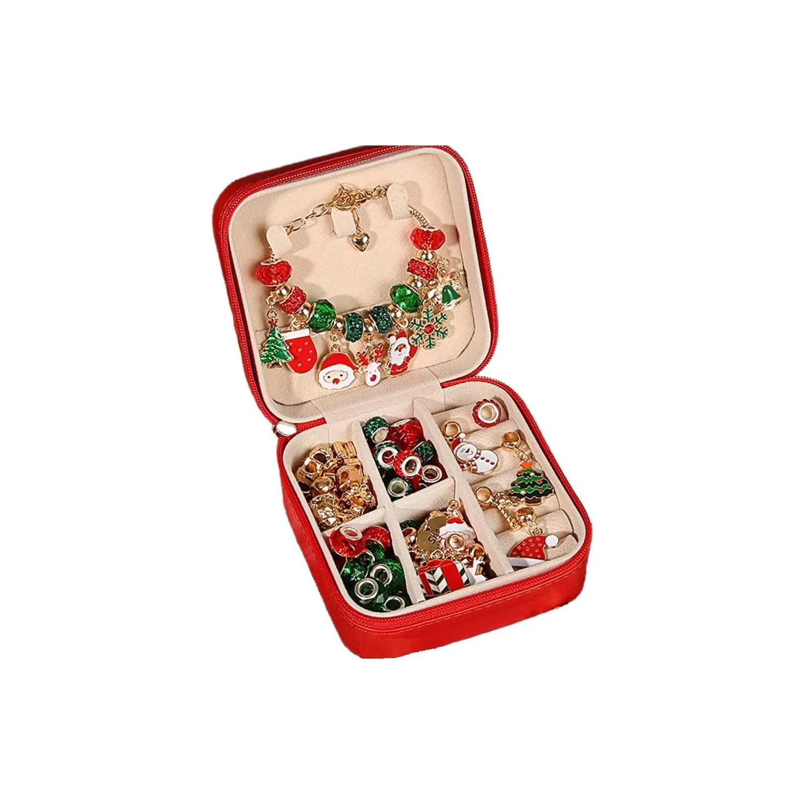 WANTONGLE Образовательный набор для создания браслета с бусинами Санта-Клаус развивающие игрушки