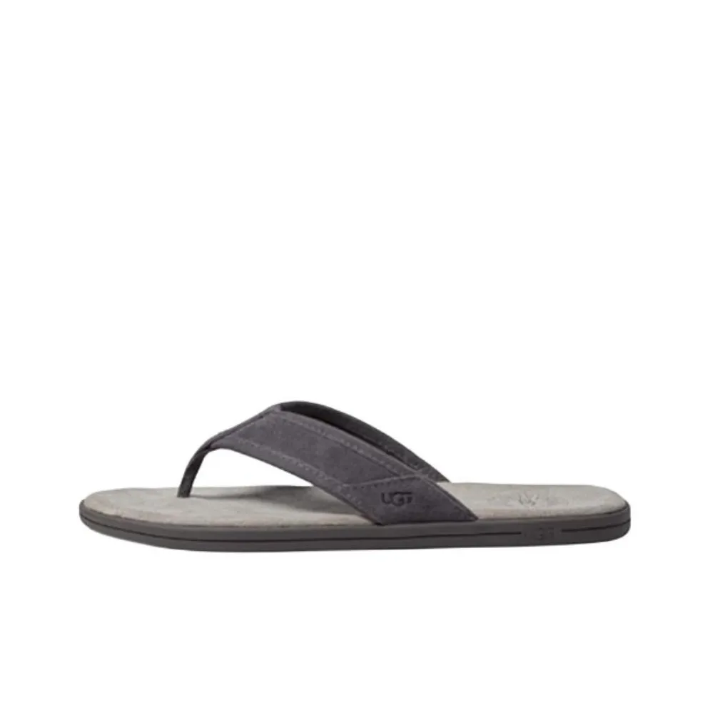 UGG Seaside Suede Flip Flop 'Dark Grey'