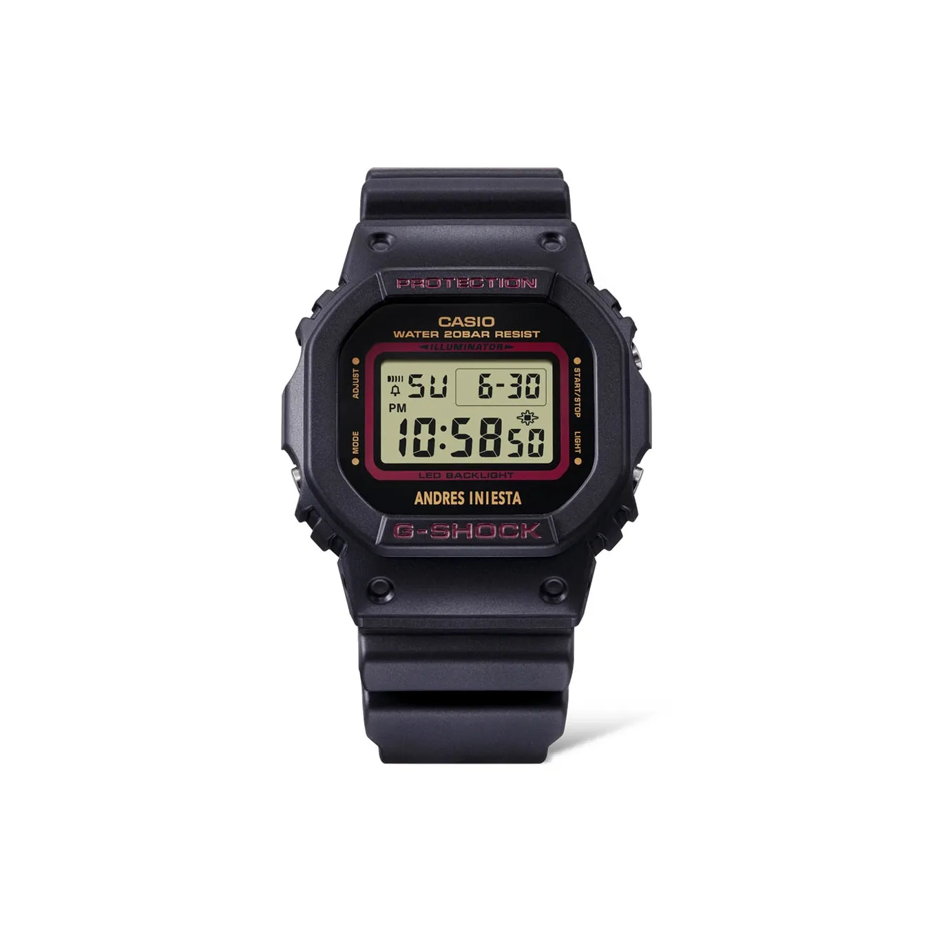 CASIO Iniesta Коллаборация Кварцевый механизм Часы Мужские Черный циферблат