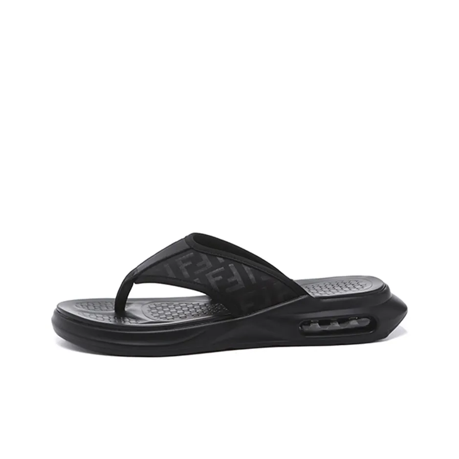 GZZ Противоскользящие устойчивые к запахам шлепанцы мужские черные