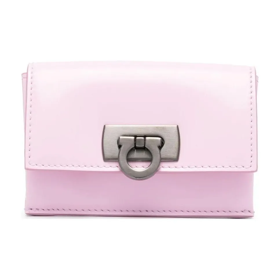 FERRAGAMO Телячья кожа Кошелек Женские Светло-розовый