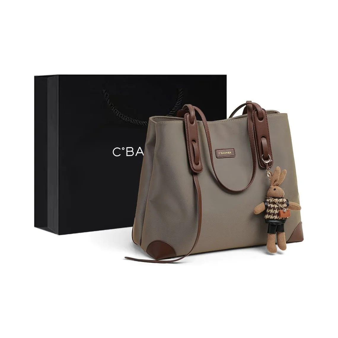 C°BANNER Ткань Сумка Сумка через плечо Женская Хаки Хаки Хаки Черный